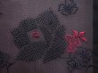 Photo4: 5927T08z270 Vintage Japanese Kimono Silk See through HAORI Rose Black (4)