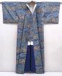 Photo8: 5927T12z740  Japanese Kimono Silk OSHIMA TSUMUGI Kinkaku-ji Temple (8)