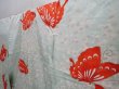 Photo2: 5927T13z820 Vintage Japanese Kimono Silk FURISODE Butterfly Light blue (2)