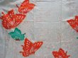 Photo8: 5927T13z820 Vintage Japanese Kimono Silk FURISODE Butterfly Light blue (8)