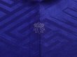 Photo5: 6001T02z440 Vintage Japanese Kimono Silk HAORI Fog Dark lavender blue (5)