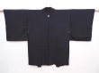 Photo3: 6001T03z470 Vintage Japanese Kimono Silk HAORI Sparrow Black (3)