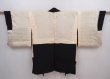 Photo8: 6001T05z540 Vintage Japanese Kimono Silk HAORI Peacock feather Black (8)