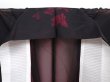 Photo7: 6001T07z370 Vintage Japanese Kimono Silk KOMON Flower Black (7)