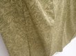 Photo3: 6001T08z530  Japanese Kimono Silk HITOE KOMON Suminagashi dyeing Dull olive (3)