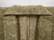 Photo7: 6001T08z530  Japanese Kimono Silk HITOE KOMON Suminagashi dyeing Dull olive (7)