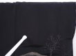 Photo7: 6001T09z620 Vintage Japanese Kimono Silk HAORI Trees Black (7)