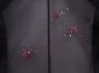 Photo3: 6001T10z230 Vintage Japanese Kimono Silk See through HAORI Maple Black (3)