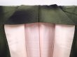 Photo7: 6001T12z910 Vintage Japanese Kimono Silk OMESHI KOMON Grass green (7)