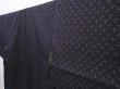Photo2: 6001T13z820 Vintage Japanese Kimono Silk TSUMUGI  Black (2)