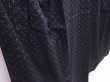 Photo3: 6001T13z820 Vintage Japanese Kimono Silk TSUMUGI  Black (3)
