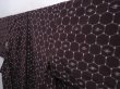 Photo2: 6001T14z760 Vintage Japanese Kimono Silk TSUMUGI  Dark brown (2)