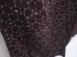 Photo3: 6001T14z760 Vintage Japanese Kimono Silk TSUMUGI  Dark brown (3)