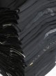 Photo1: DHGB01z14  Japanese Kimono Silk BLACK HAORI 25pcs FREE SHIPPING (1)