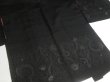 Photo4: DHGB02z14  Japanese Kimono Silk BLACK HAORI 25pcs FREE SHIPPING (4)