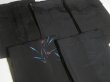 Photo6: DHGB02z14  Japanese Kimono Silk BLACK HAORI 25pcs FREE SHIPPING (6)