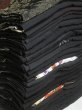 Photo1: DHGB03z14  Japanese Kimono Silk BLACK HAORI 25pcs FREE SHIPPING (1)