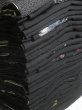 Photo1: DHGB04z14  Japanese Kimono Silk BLACK HAORI 25pcs FREE SHIPPING (1)