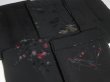 Photo6: DHGB04z14  Japanese Kimono Silk BLACK HAORI 25pcs FREE SHIPPING (6)