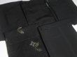 Photo7: DHGB04z14  Japanese Kimono Silk BLACK HAORI 25pcs FREE SHIPPING (7)