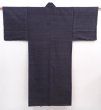 Photo1: 6002T05z840 Vintage Japanese Kimono Silk Men's  Plain Lamp black (1)
