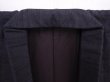 Photo4: 6002T05z840 Vintage Japanese Kimono Silk Men's  Plain Lamp black (4)