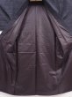 Photo6: 6002T05z840 Vintage Japanese Kimono Silk Men's  Plain Lamp black (6)