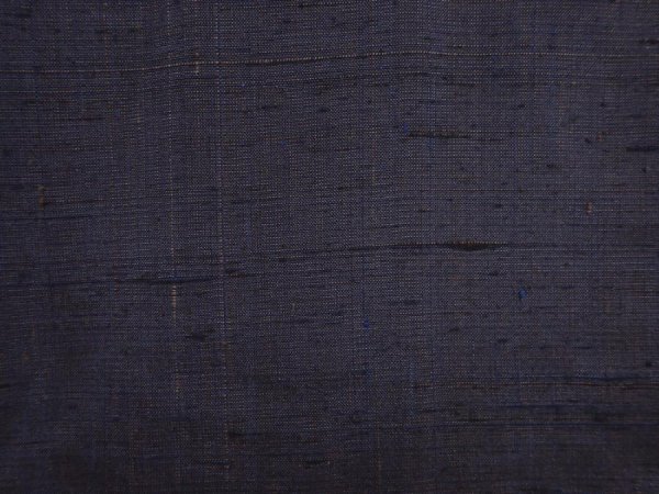 Photo8: 6002T05z840 Vintage Japanese Kimono Silk Men's  Plain Lamp black (8)