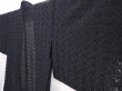 Photo2: 6002T07z320 Vintage Japanese Kimono Synthetic See through HAORI Black (2)