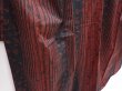 Photo3: 6002T09z800 Vintage Japanese Kimono Silk TSUMUGI Flower Dull red (3)
