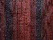 Photo5: 6002T09z800 Vintage Japanese Kimono Silk TSUMUGI Flower Dull red (5)