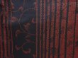 Photo6: 6002T09z800 Vintage Japanese Kimono Silk TSUMUGI Flower Dull red (6)