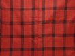 Photo5: 6002T10z740 Vintage Japanese Kimono Silk TSUMUGI  Dark red (5)