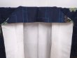 Photo8: 6002T11z780 Vintage Japanese Kimono Silk TSUMUGI Flower Navy (8)
