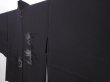 Photo2: 6004T01z290 Vintage Japanese Kimono Silk See through HAORI Maple Black (2)