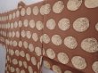 Photo2: 6004T02z570 Vintage Japanese Kimono Silk HAORI  Light brown (2)