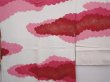 Photo3: 6004T04z650 Vintage Japanese Kimono Silk HAORI Cloud Wine red (3)