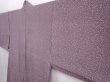 Photo2: 6004T06z520 Vintage Japanese Kimono Silk HAORI  Ash purple (2)