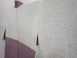 Photo7: 6004T06z520 Vintage Japanese Kimono Silk HAORI  Ash purple (7)