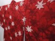 Photo2: 6004T09z590 Vintage Japanese Kimono Silk HAORI Maple Dark red (2)