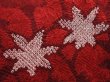 Photo4: 6004T09z590 Vintage Japanese Kimono Silk HAORI Maple Dark red (4)