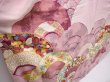 Photo3: 6004T13z1170 Vintage Japanese Kimono Silk FURISODE Seigaiha Pink (3)