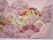 Photo7: 6004T13z1170 Vintage Japanese Kimono Silk FURISODE Seigaiha Pink (7)