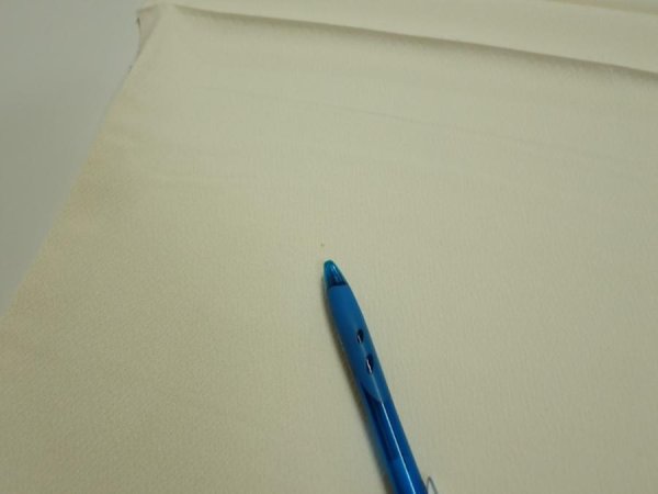 Photo6: 2L01z80  Japanese Kimono Silk  FABRIC Flowers  Off-white 56.3x14.4 (6)