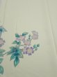 Photo1: 2L03z90  Japanese Kimono Silk  FABRIC Flower Off-white 68.9x14.4 (1)