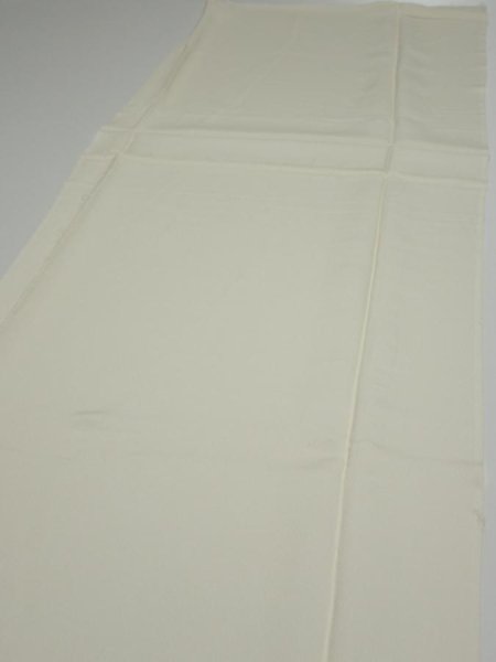 Photo3: 2L03z90  Japanese Kimono Silk  FABRIC Flower Off-white 68.9x14.4 (3)