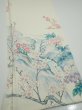 Photo2: 2L04z  Japanese Kimono Silk  FABRIC River Plum branch Off-white (2)