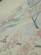 Photo4: 2L04z  Japanese Kimono Silk  FABRIC River Plum branch Off-white (4)