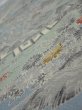 Photo4: 2L06z60  Japanese Kimono Crepe Silk  FABRIC Scenery Dull light blue 40.2x14.2 (4)