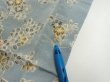 Photo6: 2L09z60  Japanese Kimono Crepe Silk  FABRIC Scenery Dull light blue 81.9x6.9 (6)
